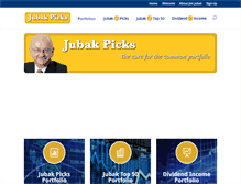 Tablet Screenshot of jubakpicks.com